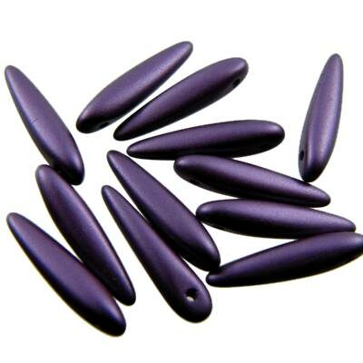 pērle ērkšķis 5x16mm Thorn pasteļu violeta “Pastel Purple” (12gab) Čehija - j3036