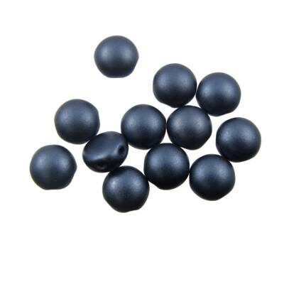 kabošons 8mm 2-caurumu Candy pasteļu zila “Pastel Montana Blue” (12gab) Čehija - j3257