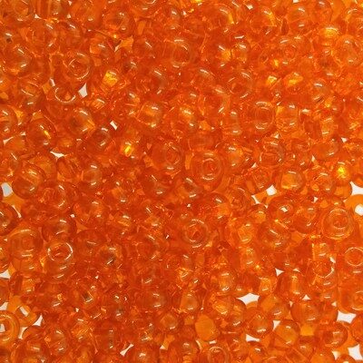 pērlītes N8 oranžas caursp. "Hyacinth" (25g) Čehija - j320