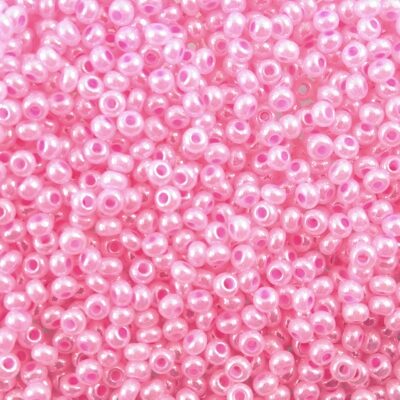 pērlītes N10 pērļu rozā "Pearl Pink Ceylon" (25g) Čehija - j1550