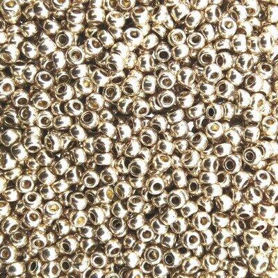 pērlītes N10 baltā zelta "White Gold Solgel Metallic" (25g) Čehija - j1567