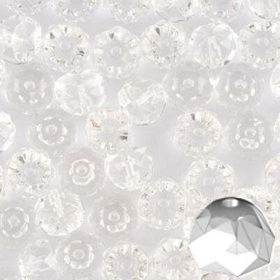 pērle ugunsslīpēta Hill 6mm Crystal (12gab) Čehija - j3500