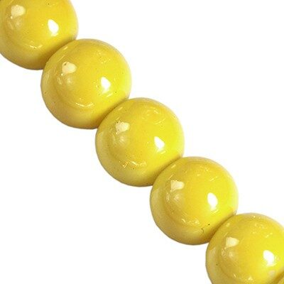 pērle apaļa 6mm (30gab) dzeltena Citrus Panacolor™ - f16430