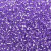 pērlītes N10 violetas ar spoguli "Violet silver lined" (25g) Čehija - j1662