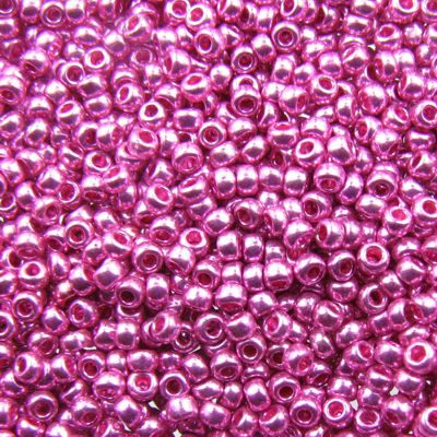 pērlītes N11 rozā metāliskas "Rose Metallic" (25g) Čehija - j1666