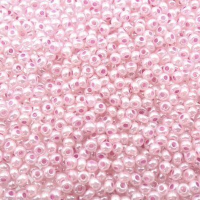 pērlītes N10 pērļu rozā "Pearl light Pink" (25g) Čehija - j1720