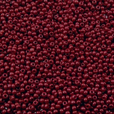 pērlītes N12 sarkanbrūnas "Bordeaux" (25g) Čehija - j1737