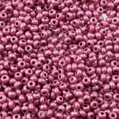 pērlītes N9 rozā matētas pārklātas "Pink matt Sfinx" (25g) Čehija