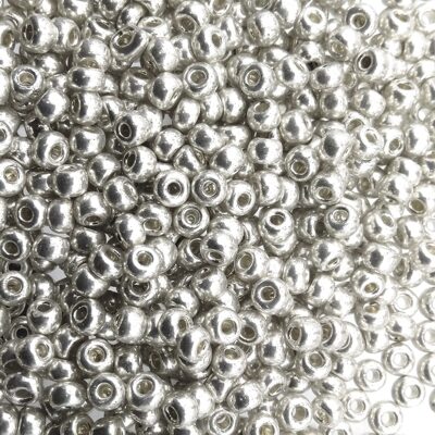 pērlītes N7 sudraba "Silver Metallic" (25g) Čehija - j1780