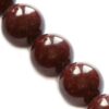 pērle apaļa 12mm Jašma - Mountain Jade chestnut - f5594