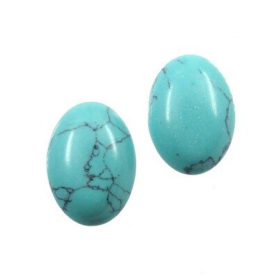 kabošons 13x18mm Turquoise - k1453