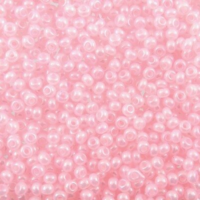 pērlītes N10 zīdainas rozā "Pink" (25g) Čehija - j1806