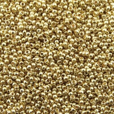 pērlītes N13 gaiša zelta "Light Gold" (25g) Čehija - j1812
