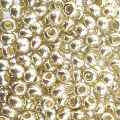 pērlītes N6 gaiša zelta "Champagne Gold" (25g) Čehija - j1840