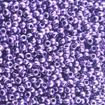 pērlītes N11 t.violetas metāliskas "Purple dyed metallic" (25g) Čehija - j1841