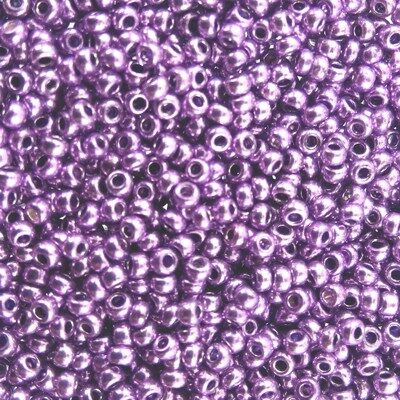 pērlītes N11 violetas metāliskas "Purple dyed metallic" (25g) Čehija - j1842