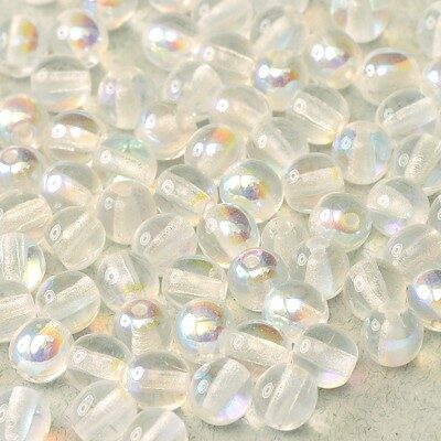 pērle apaļa 4mm (50gab) Crystal AB
