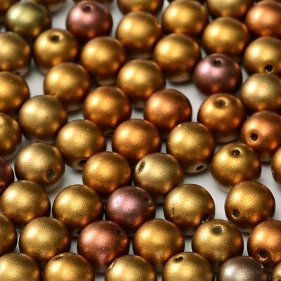 pērle apaļa 4mm (50gab) Ancient Gold