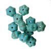 pērle ķirbis Magnesite 7x12mm (12gab) zila