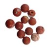 pērle apaļa 8mm matte Red Jasper (12gab)