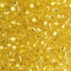 pērlītes N8 dzeltenas ar spoguli "Crystal Yellow 3 dyed silver lined" (25g) Čehija - j1904