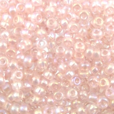 pērlītes N8 g.rozā ar varavīksni "Pink dyed Crystal
