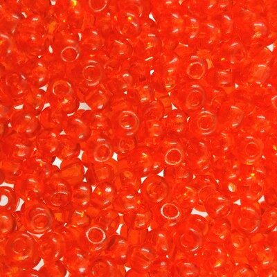 pērlītes N8 g.sarkanas caursp. "light Red" (25g) Čehija - j371