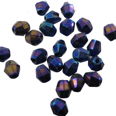 pērle slīpēta /Sun Shape 5mm zili violeta AB vakuumpārklāta (24gab) Čehija - c214