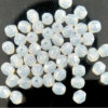 pērle ugunsslīpēta 4mm balts opāls "White opal" (50gab) Čehija - c190