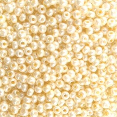 pērlītes N10 krēmkrāsas perlam. "Cream" (25g) Čehija - j494
