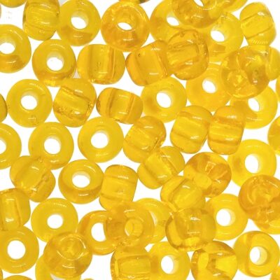 pērlītes N1 dzeltenas caursp. "Yellow" (25g) Čehija - j720