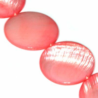pērle disks 20mm gliemežvāka rozā - f4350
