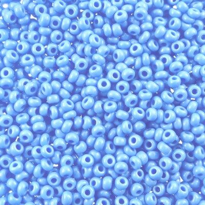 pērlītes N9 blāvi zilas "Powder Blue" (25g) Čehija - j097
