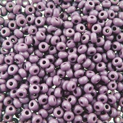 pērlītes N7 pelēkvioletas "Dark Purple" (25g) Čehija - j084