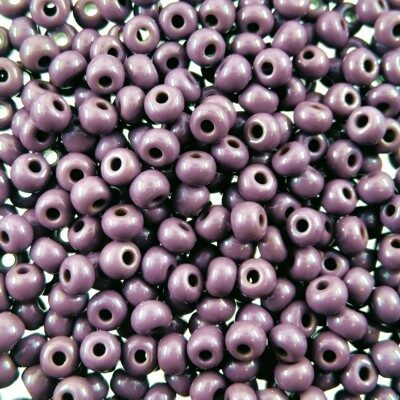 pērlītes N6 pelēkvioletas "Dark Purple" (25g) Čehija - j053