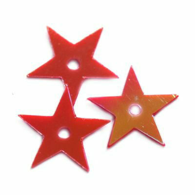 vizulis zvaigzne 13mm sarkana nafta (10g; ~500gab) - f7130