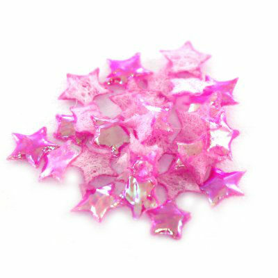 zvaigzne auduma 4mm rozā (~250gb) - fn174