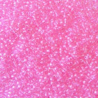 pērlītes N13 Crystal Pink Metallic color lined (25g) Čehija - j1267