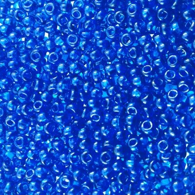 pērlītes N9 t.zilas caursp. "dark Blue" (25g) Čehija - j146