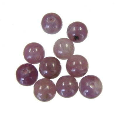 pērle apaļa 6mm Purple Stone (10gab) - k593
