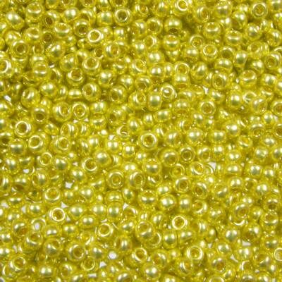 pērlītes N10 zelta "Yellow metallic" (25g) Čehija - j1331
