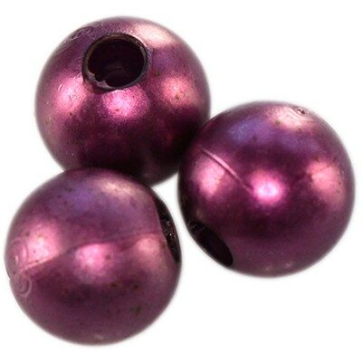 pērle apaļa 8mm plastmasas (20gab) violeta - f11453