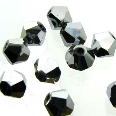 pērle konuss slīpēta 6mm Nickel Metallic (10gab) Ķīna - k883