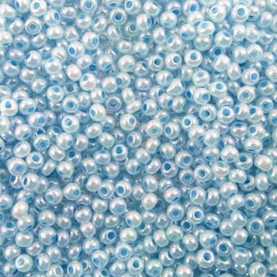 pērlītes N10 pērļu g.zilas "Pearl Light Blue" (25g) Čehija - j1495