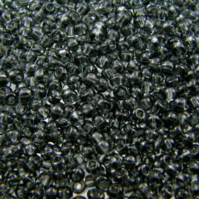 pērlītes N9 pelēkas caurspīdīgas "Black Diamond" (25g) Čehija - j1493