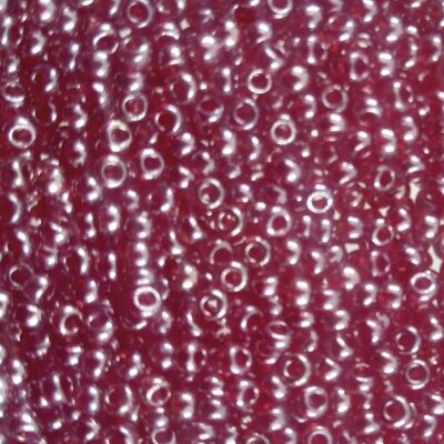 pērlītes N10 asinssarkanas pārklātas "Siam Ruby lustered" (25g) Čehija - j1482