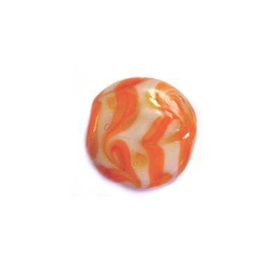 -60% pērle tablete 21mm (Indija) oranža/persiku - b299-5