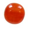 -60% pērle apaļa 20mm polimēra puscaursp. oranža
