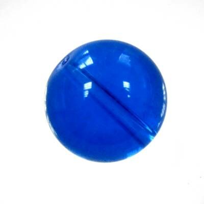 pērle apaļa 18mm zila