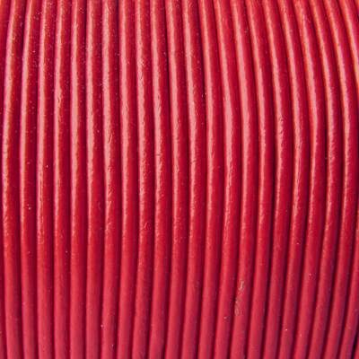 aukla ādas 1.5mm 1metrs sarkana (Indija) - b475